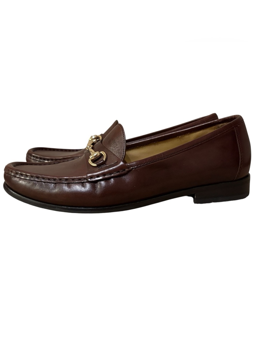Cole Haan Men’s Brown Leather Loafers Gold Horsebit Sz 9M